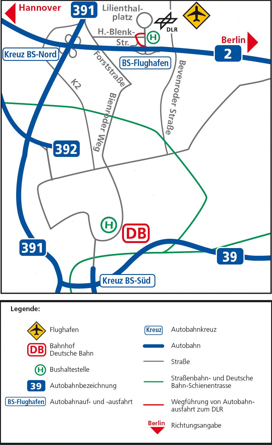 DLR - Anfahrt