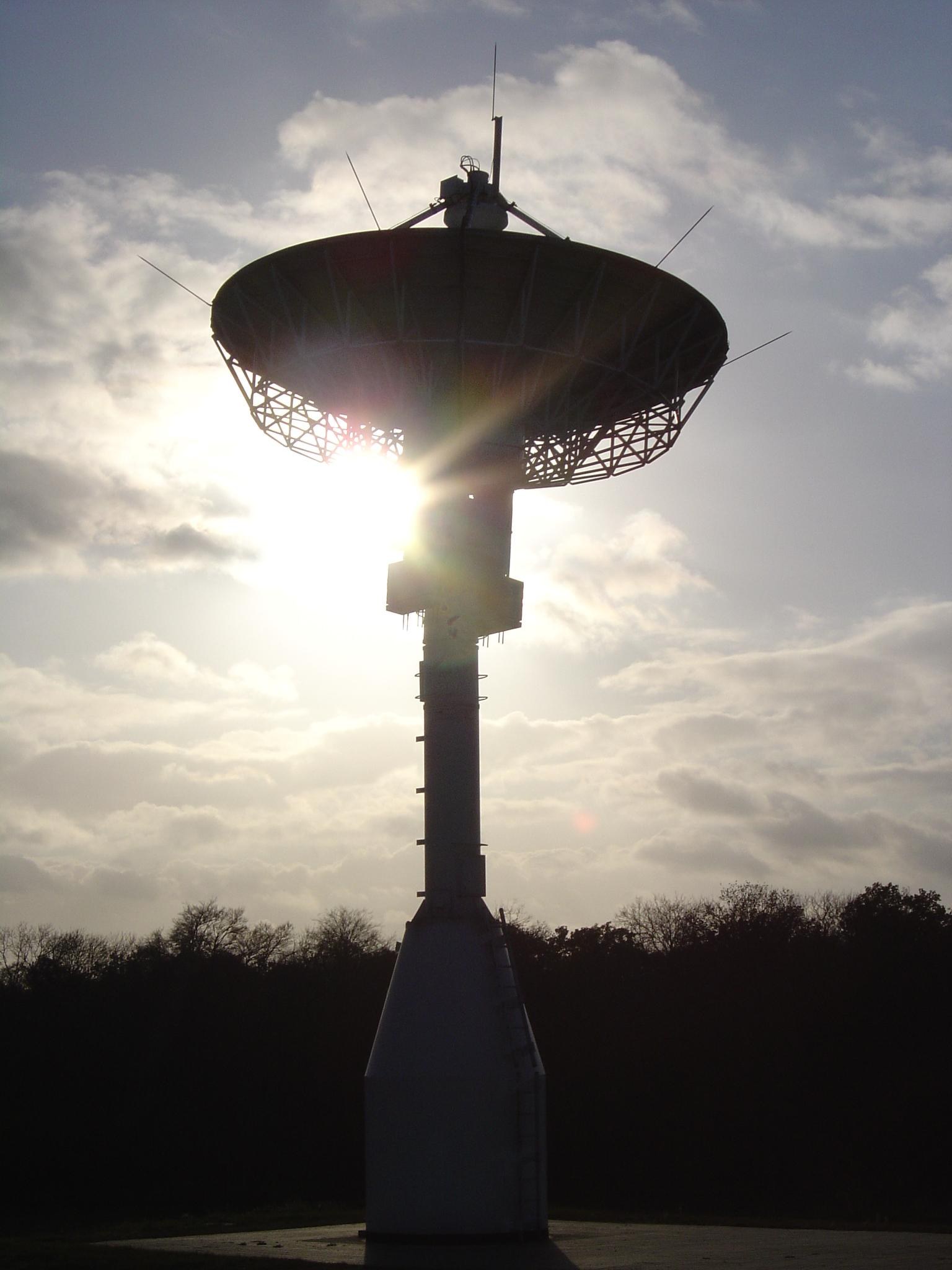 Antenne in der Dämmerung