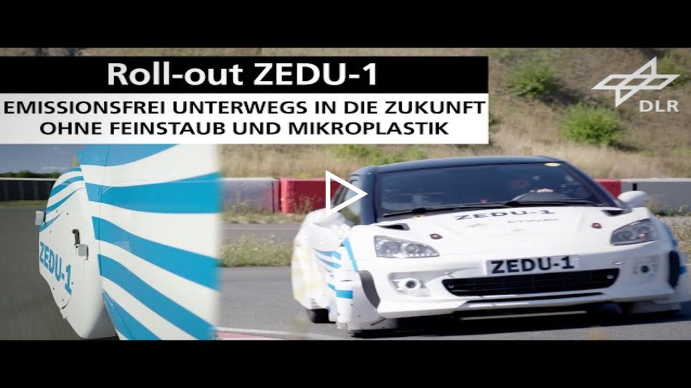 Video: Fahrzeugprototyp ZEDU-1 – emissionsfrei unterwegs ohne Feinstaub und Mikroplastik