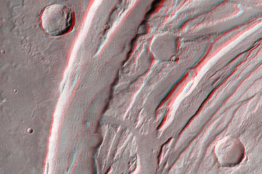 Acheron Fossae in 3D