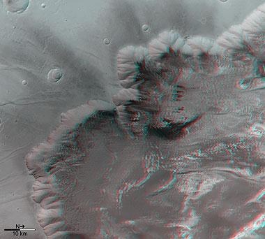 Mars - Melas Chasma in 3D