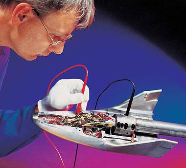 Wiedereintrittstechnologie - Modell Raumgleiter CRV X-38