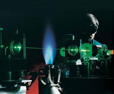 Verbrennungsforschung mit Lasern