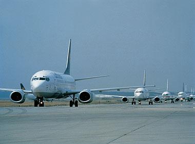 Warten auf die Starterlaubnis - "Rush-Hour" auf dem Rollfeld