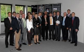 Politiker der CSU- Landesgruppe im DLR Oberpfaffenhofen