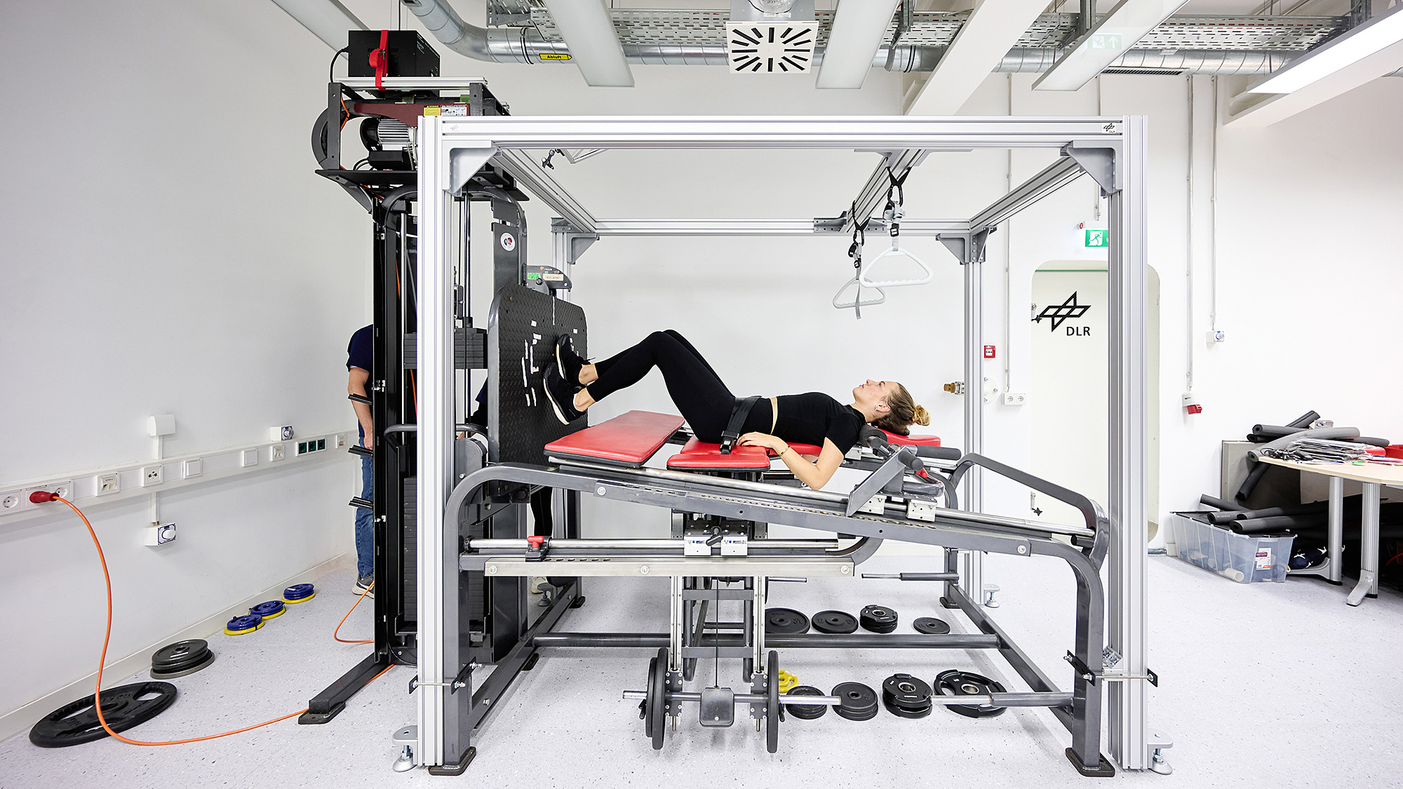 Training während der Bettruhestudie