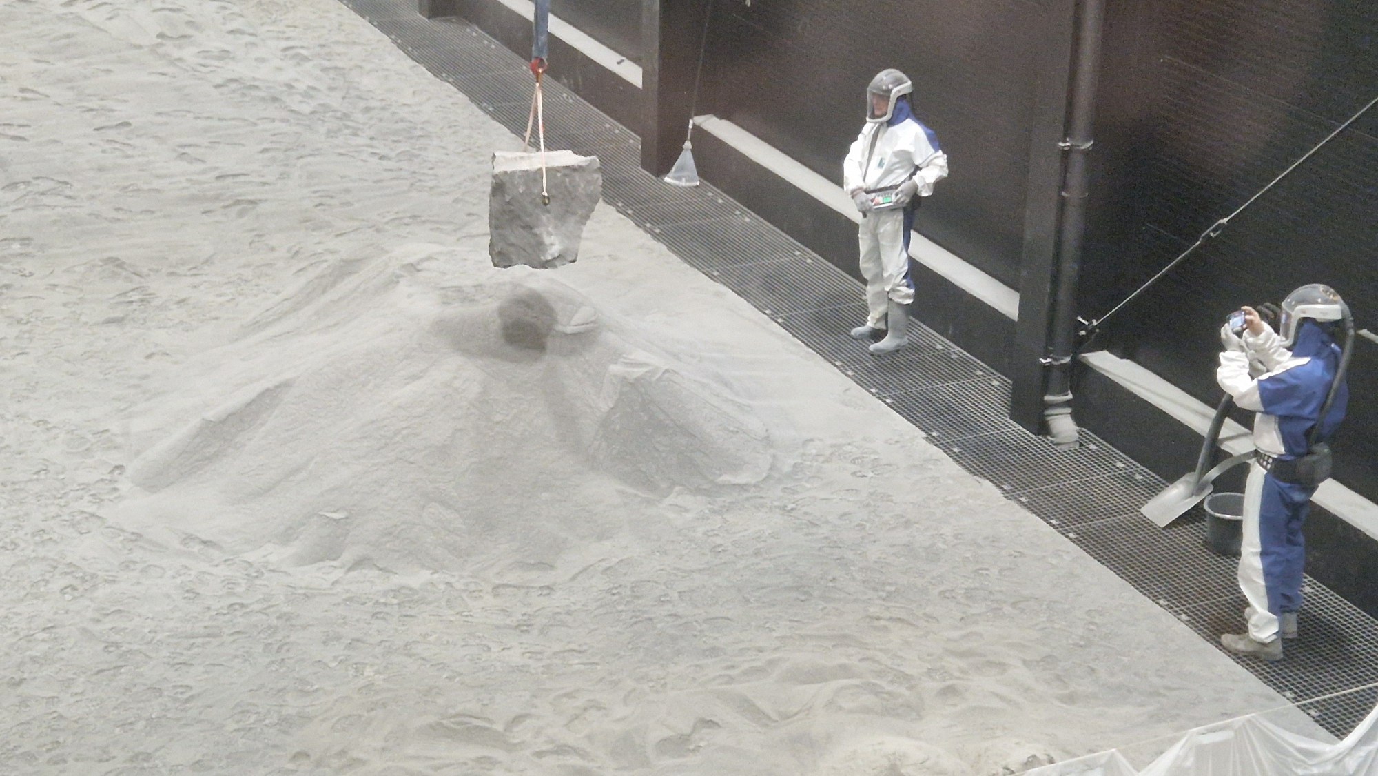 Ablassen der schweren Fracht