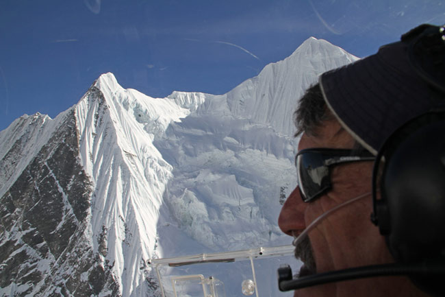 Grandiose Aussicht aus dem Cockpit