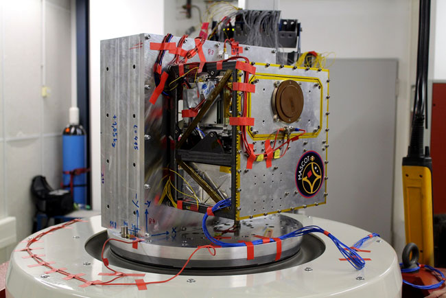 Test der realen Startbedingungen auf dem Schütteltisch in Bremen