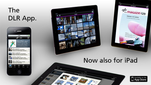 The DLR-App. Now also for iPad.