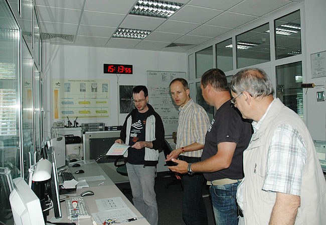 Während des Empfangs der ersten Bilddaten