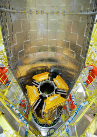 Einbau der Satelliten