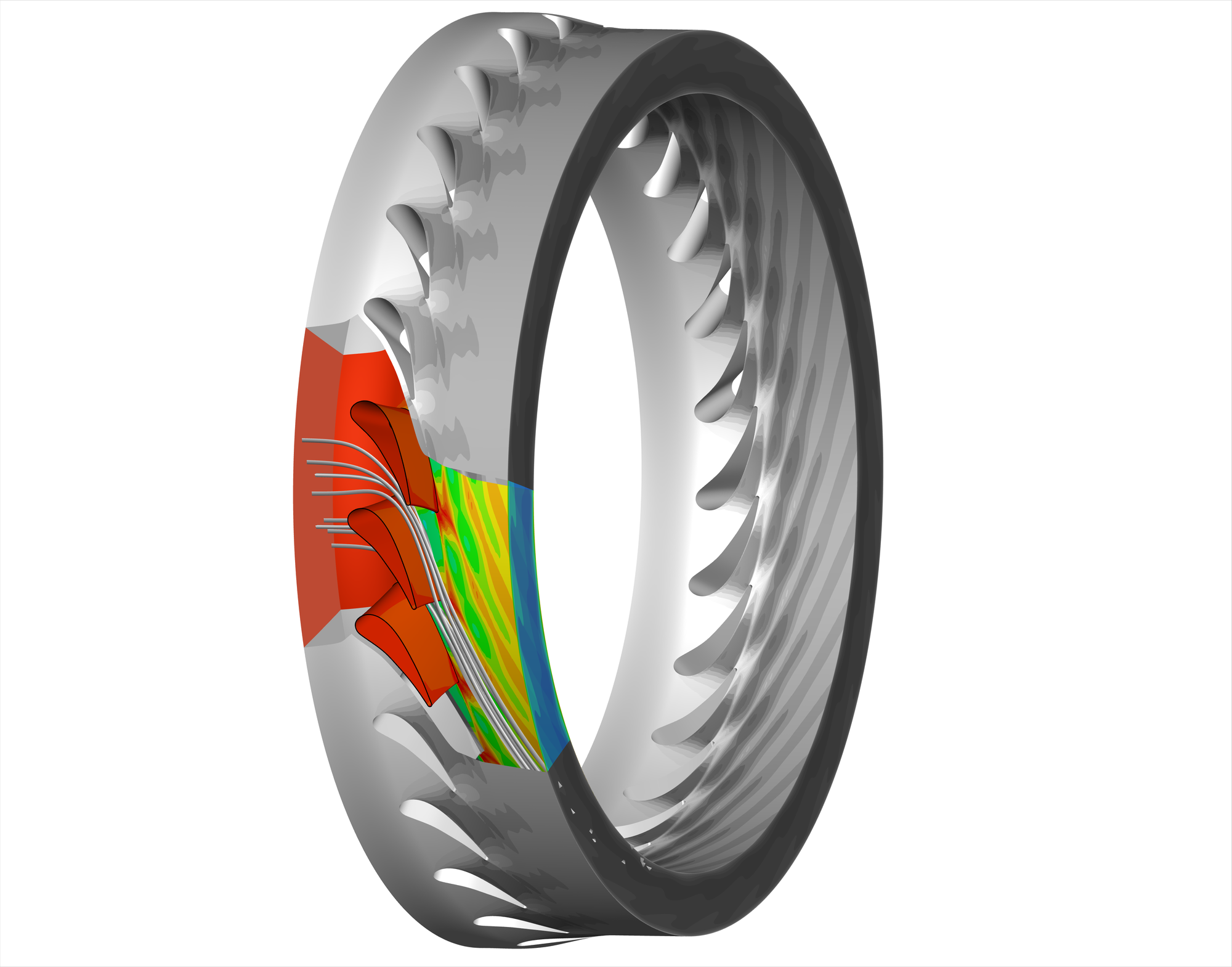 Simulation Turbinenstator