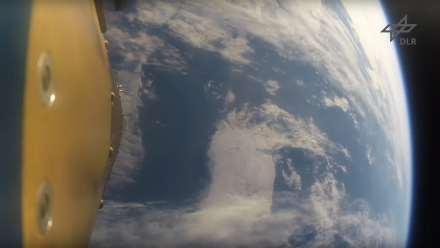 Die Welt aus der Sicht der Mission Apogee aus dem Weltraum