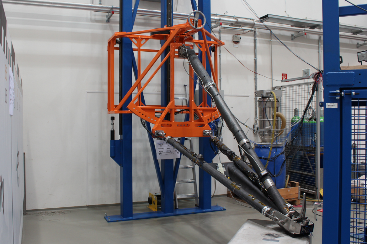 Landebein der Raketenstufe CALLISTO