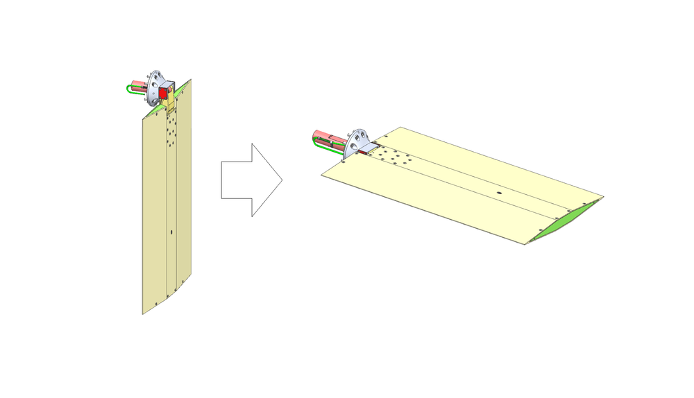 CAD-Bild des Qualifikations-Modells der CALLISTO-Finne