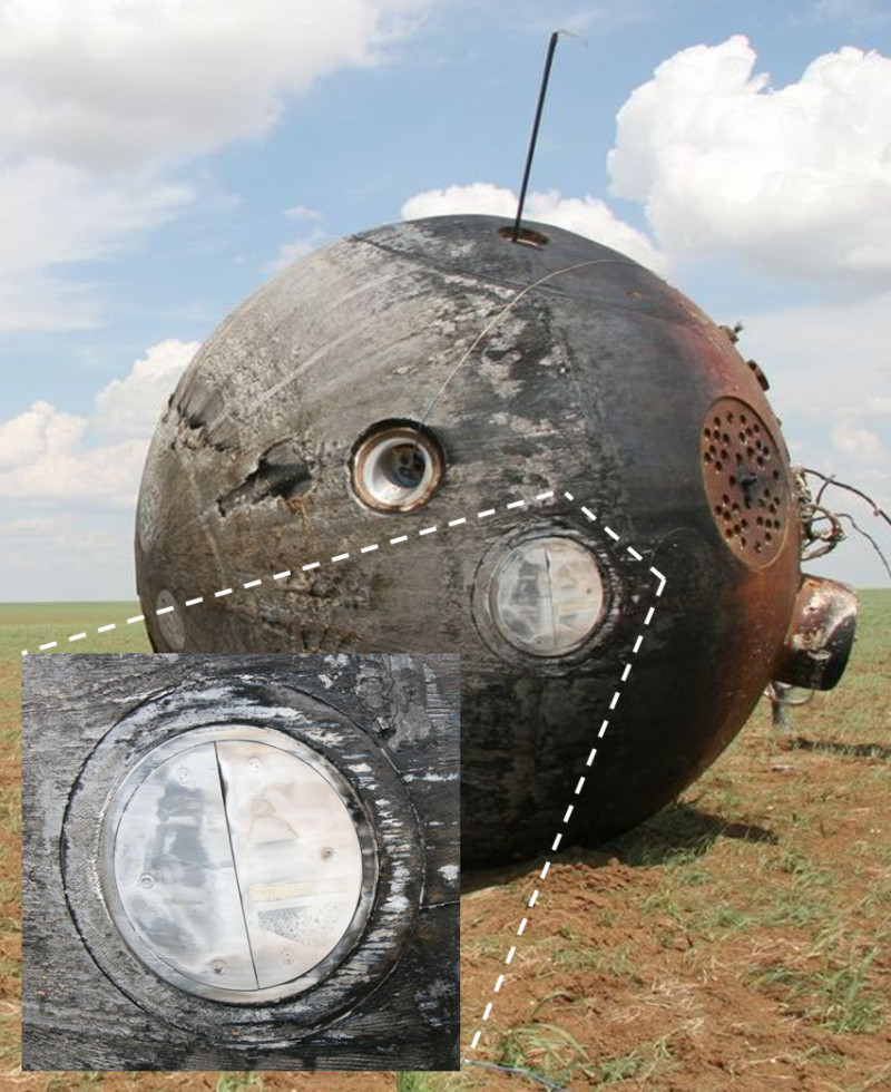 FOTON-M2 mit KERAMIK TPS-Experiment nach der Landung im Juni 2005