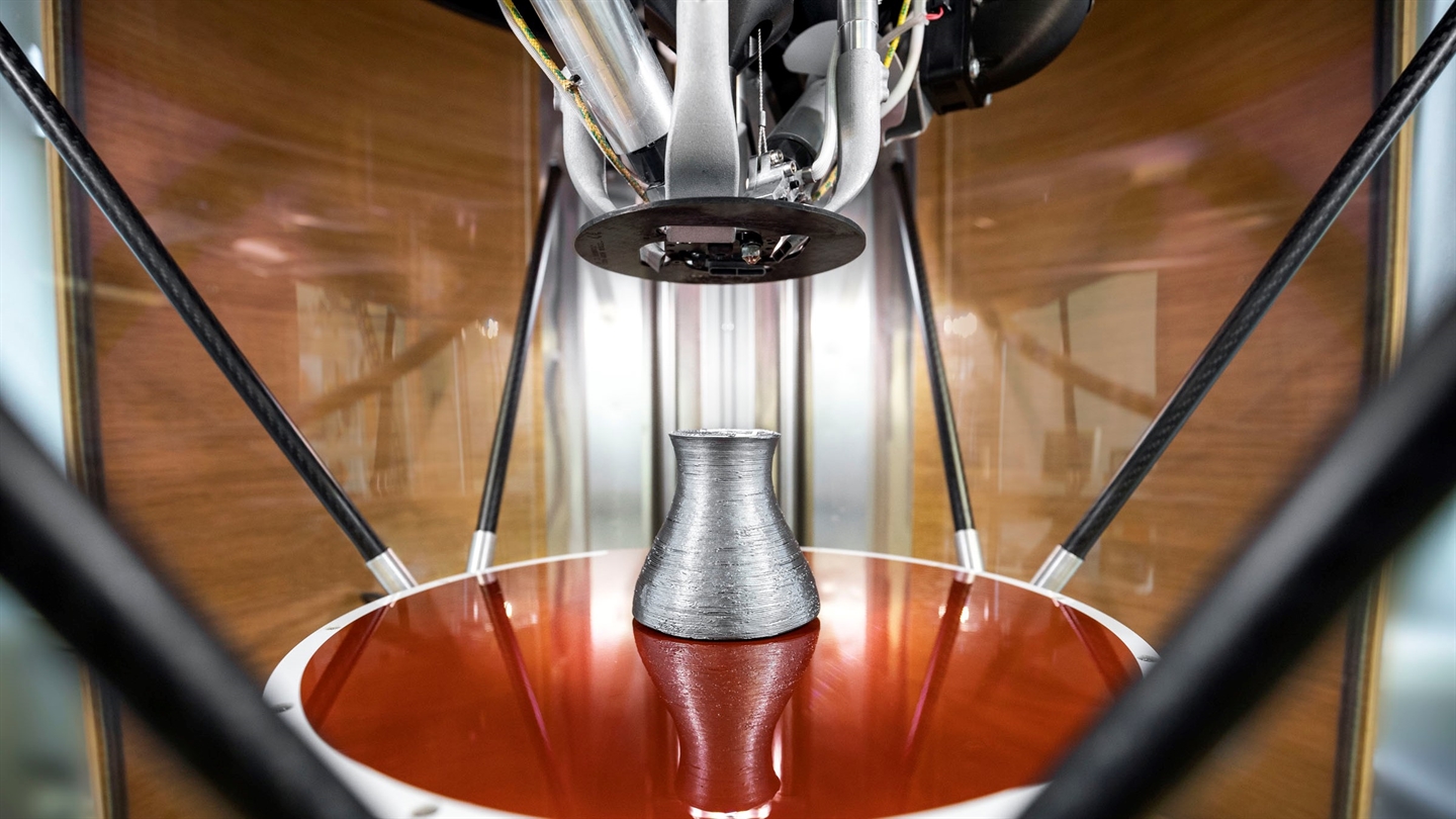 Additiv gefertigte Düsenhalsstruktur aus Siliziumcarbid