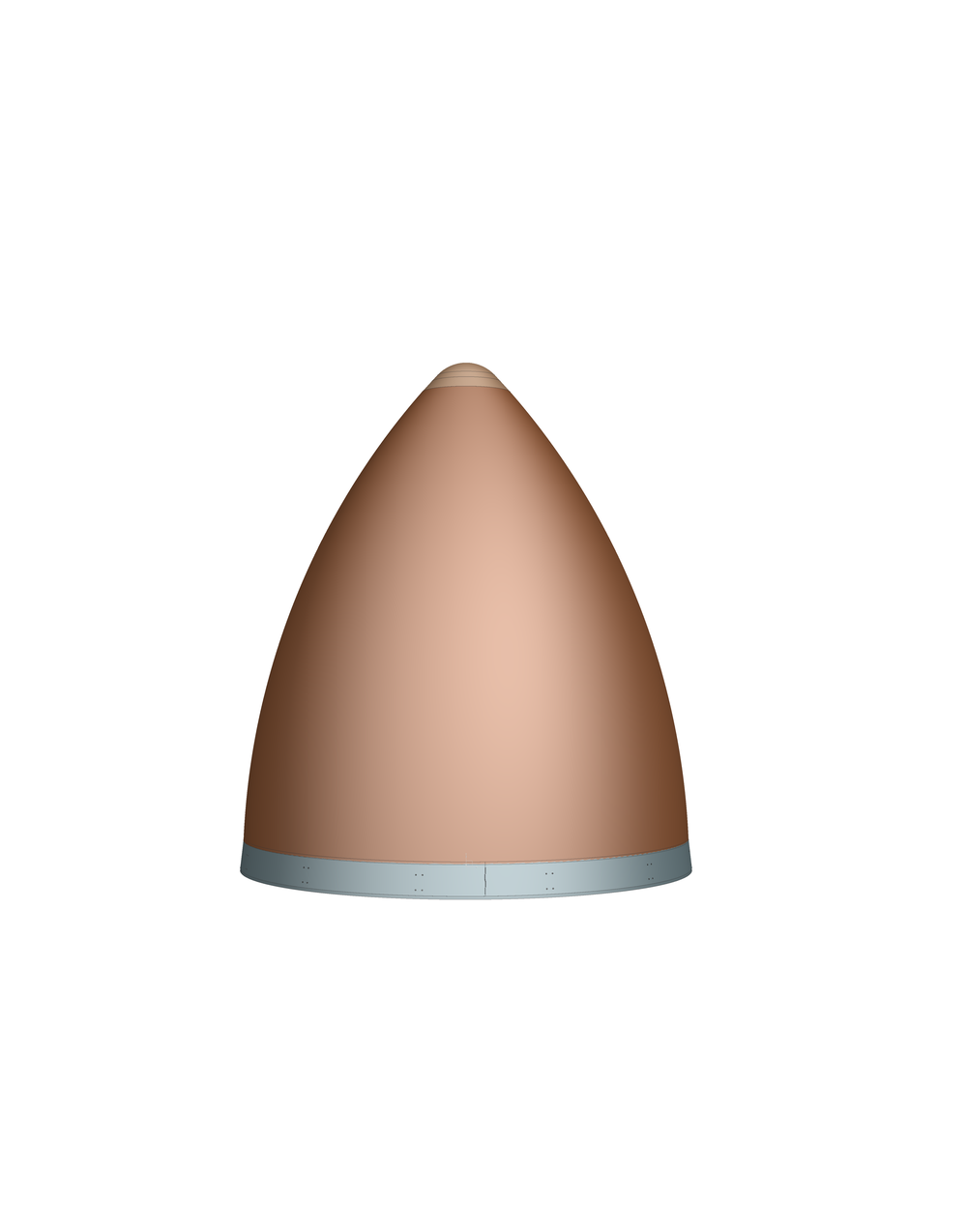 CAD-Bild des Qualifikations-Modells der CALLISTO Fairing