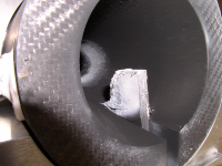 Faserkeramische Düse mit Strahlruderprobe