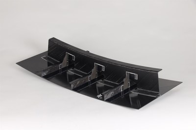 Demonstrator als Teil eines faserverstärkten thermoplastischen Flugzeugrumpfsegments