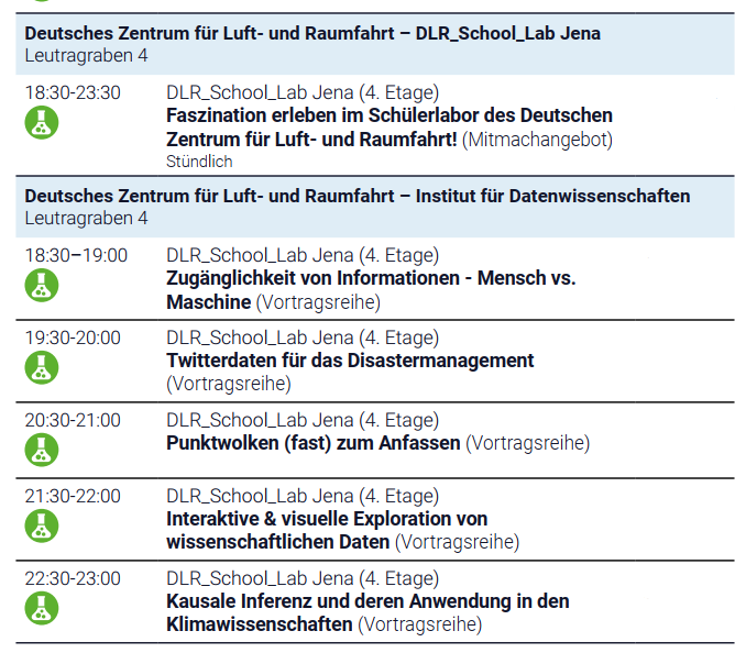 Lange Nacht der Wissenschaften Jena 2022