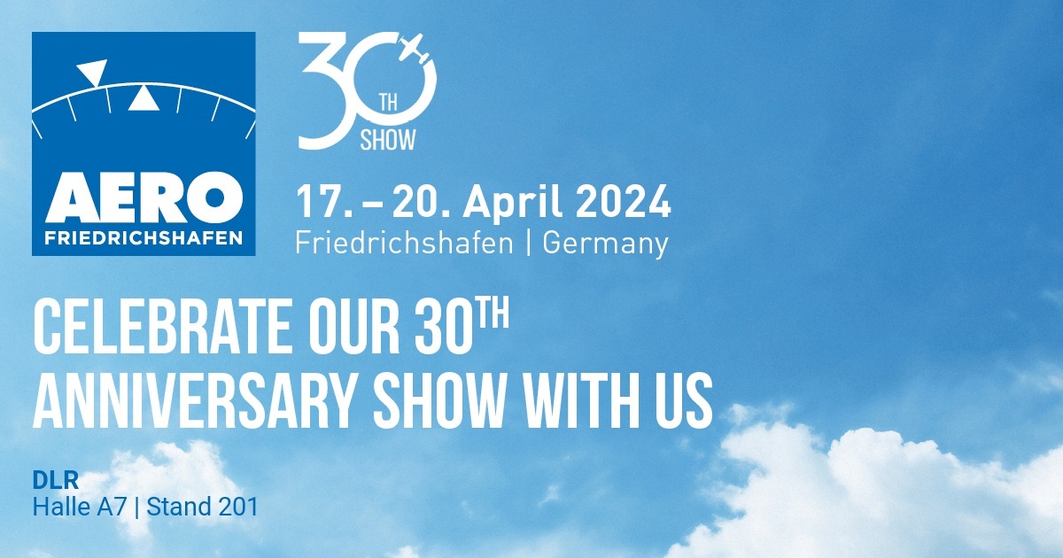 Banner AERO 2024 Friedrichshafen - 17.-20. April 2024 Halle A7, Stand 201