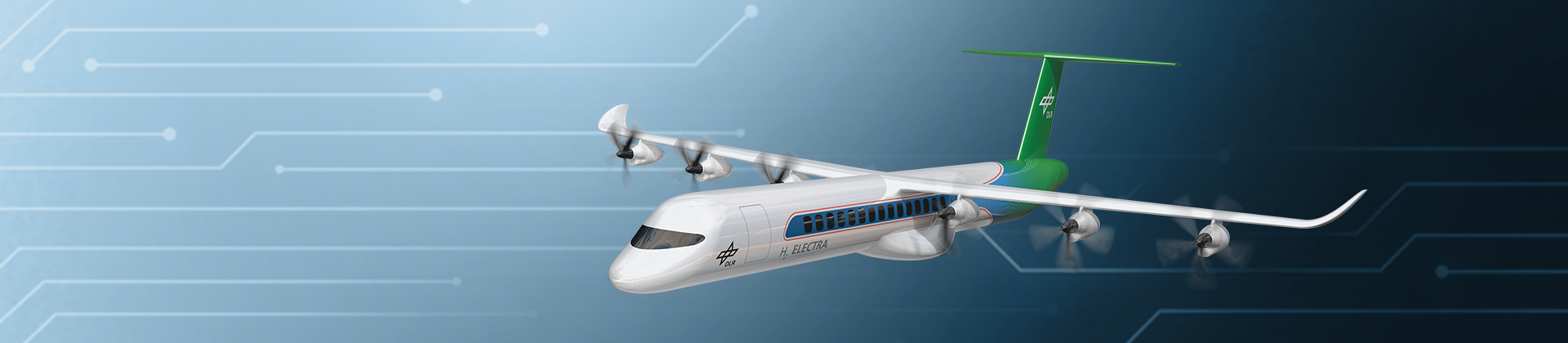 H2ELECTRA vor grafischem Hintergrund