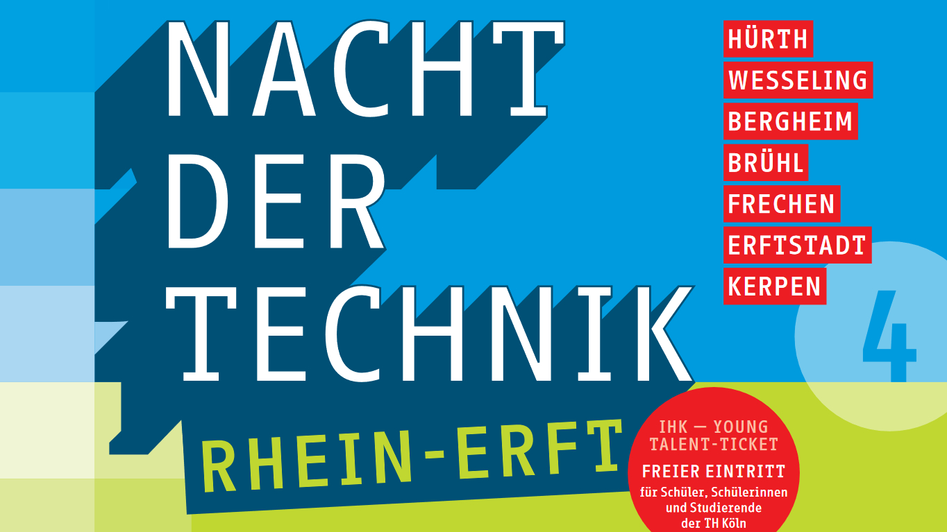 Das Plakat der Nacht der Technik Rhein-Erft 2023