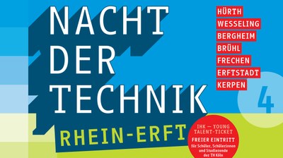 Das Plakat der Nacht der Technik Rhein-Erft 2023
