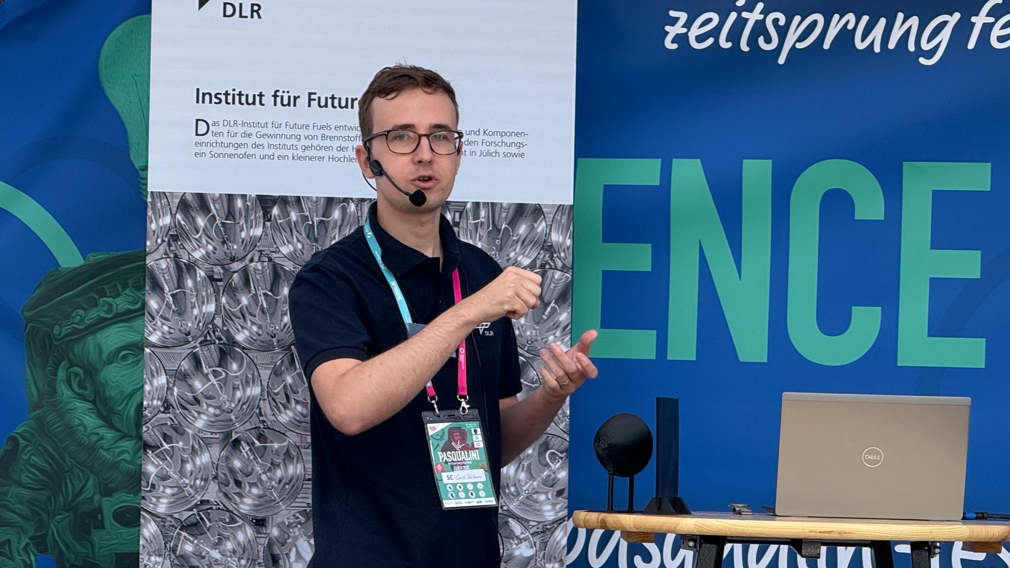 Cord Bleibaum auf der Science Bühne