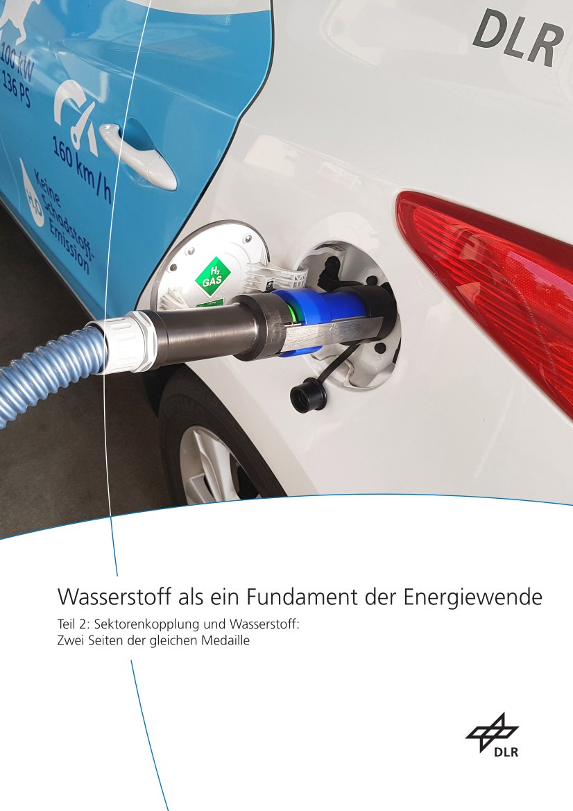 Das Front-Cover der DLR-Studie: Wasserstoff als ein Fundament der Energiewende - Teil 2
