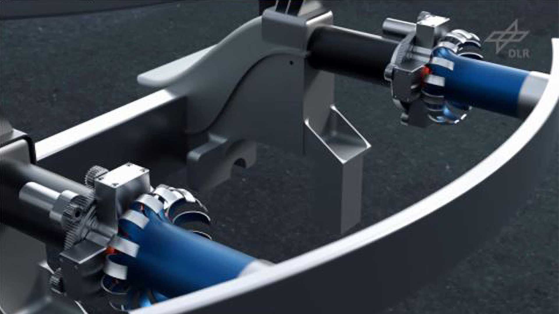 Aktiver Crashabsorber nach dem Aufprall