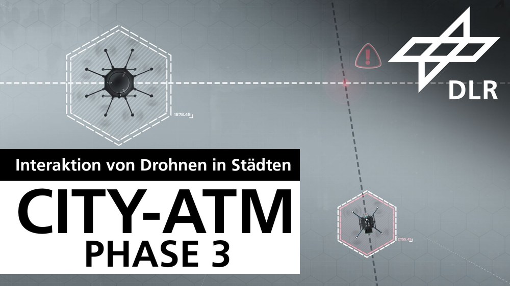 Drohnen bordautonom in dichtem Verkehr betreiben – City-ATM Phase 3