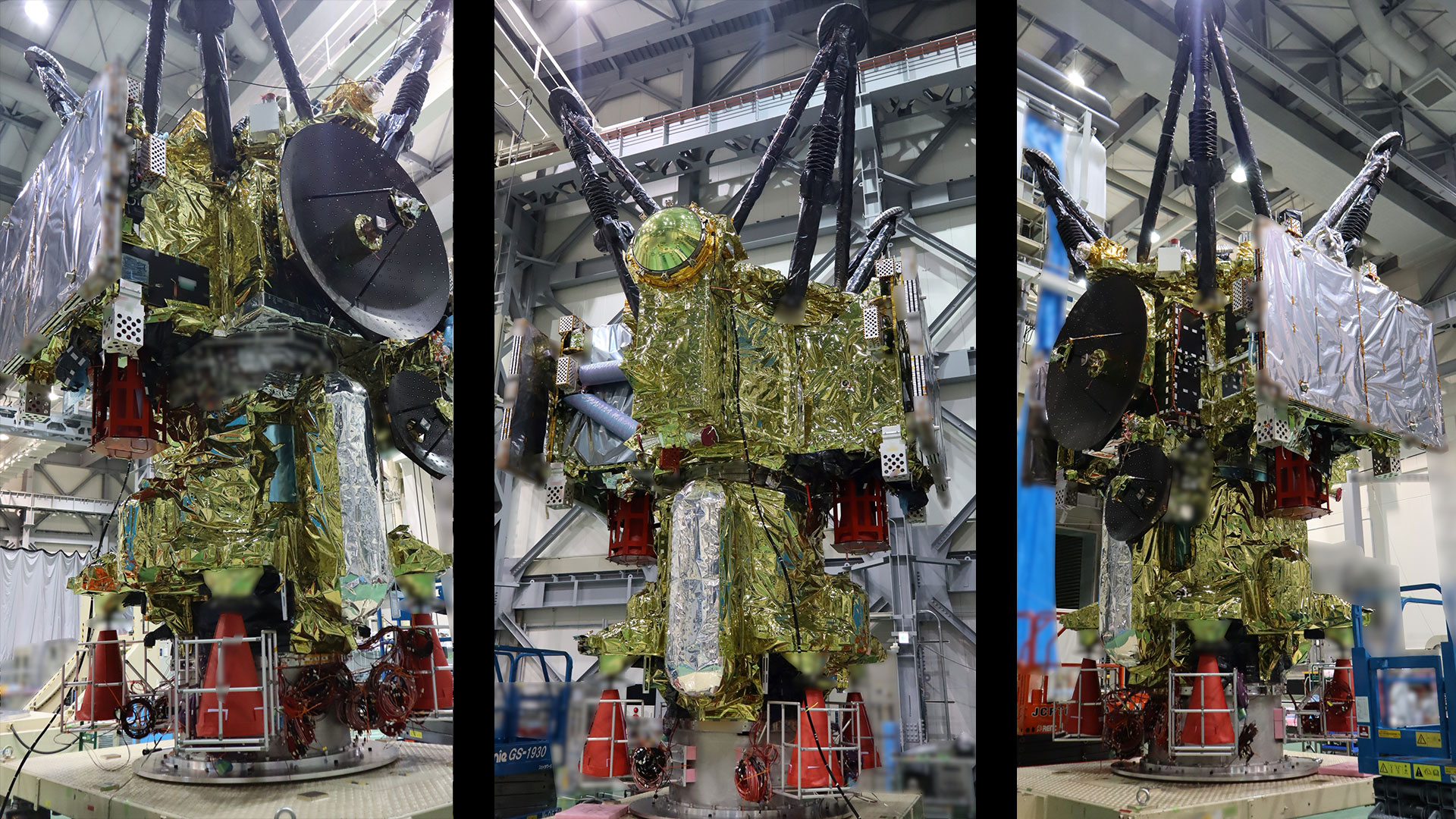 Aufnahme des Raumfahrzeugs für die MMX-Mission