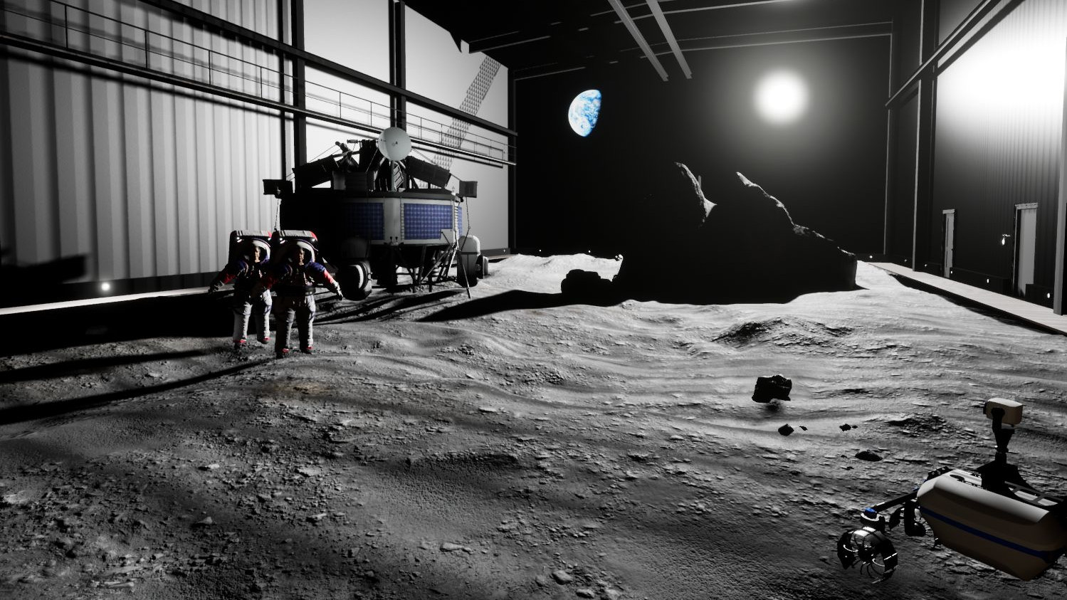 Die Mondsimulationsanlage LUNA