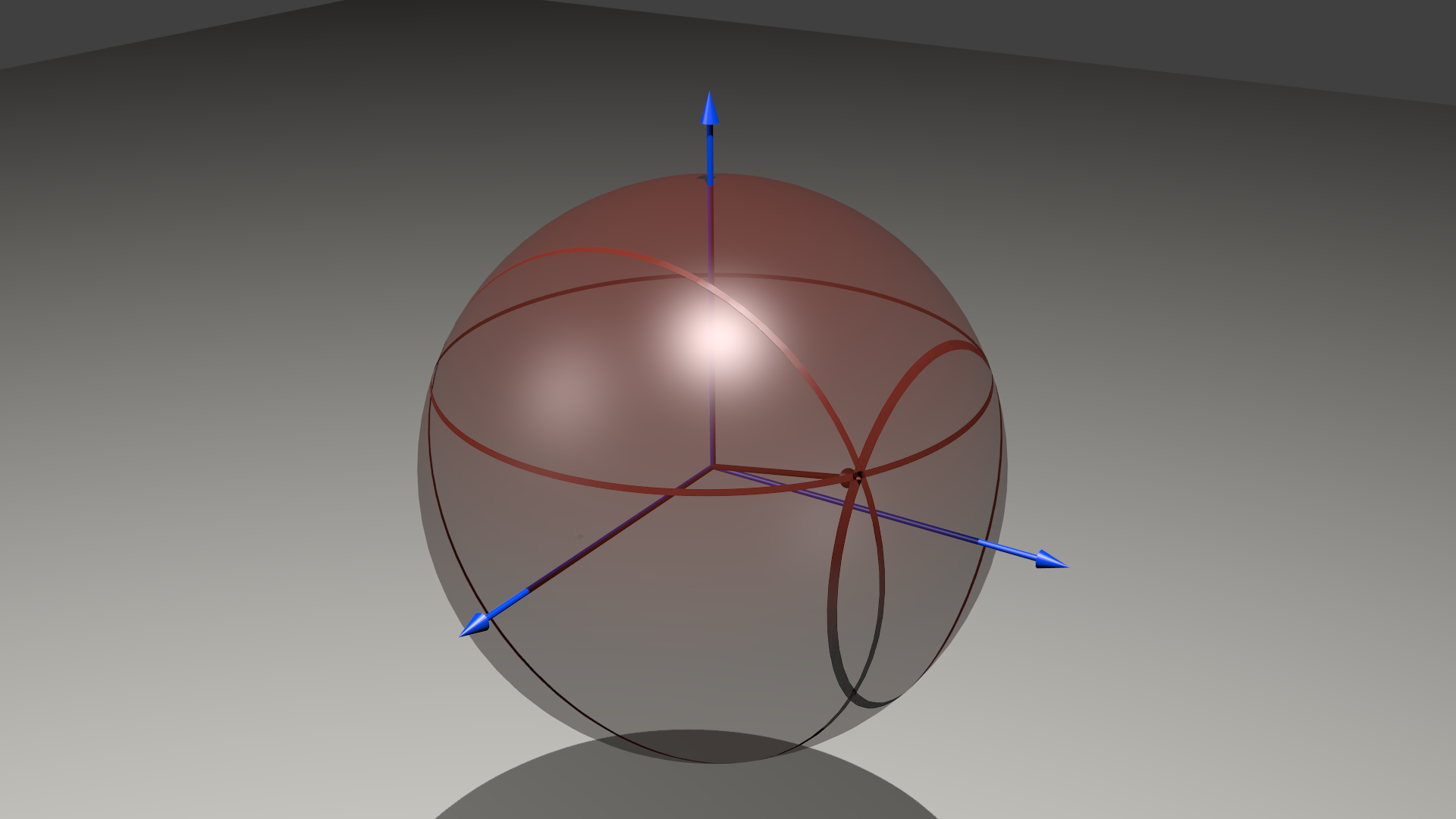 Symbolische Darstellung von Rechenschritten eines Quantencomputers