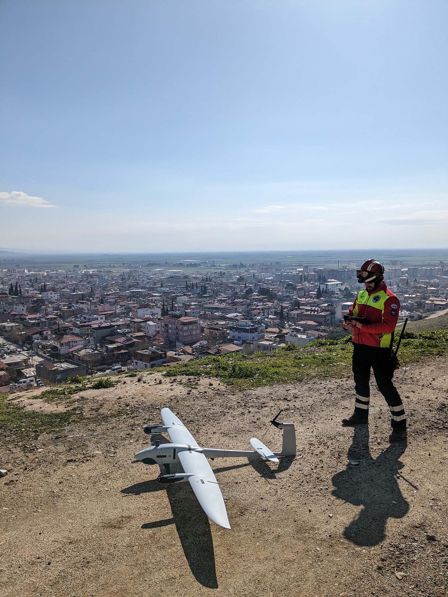 MACS-Dohne und Pilot in der Türkei