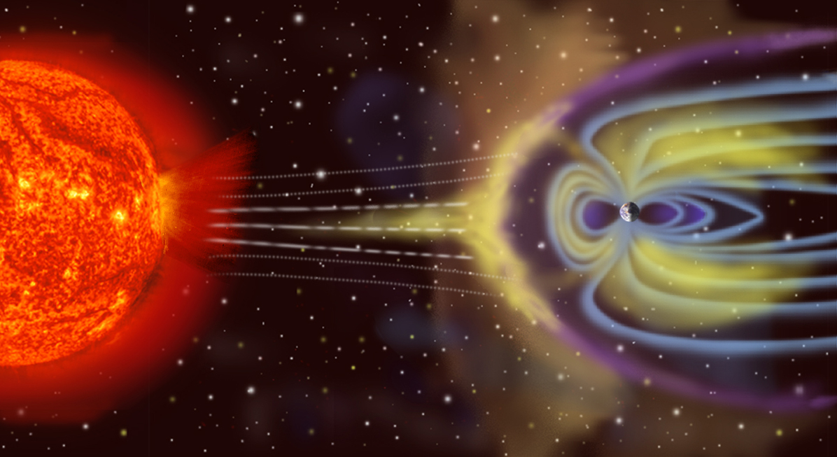 Infografik: Sonneneruptionen erreichen die Erde und ihr Magnetfeld