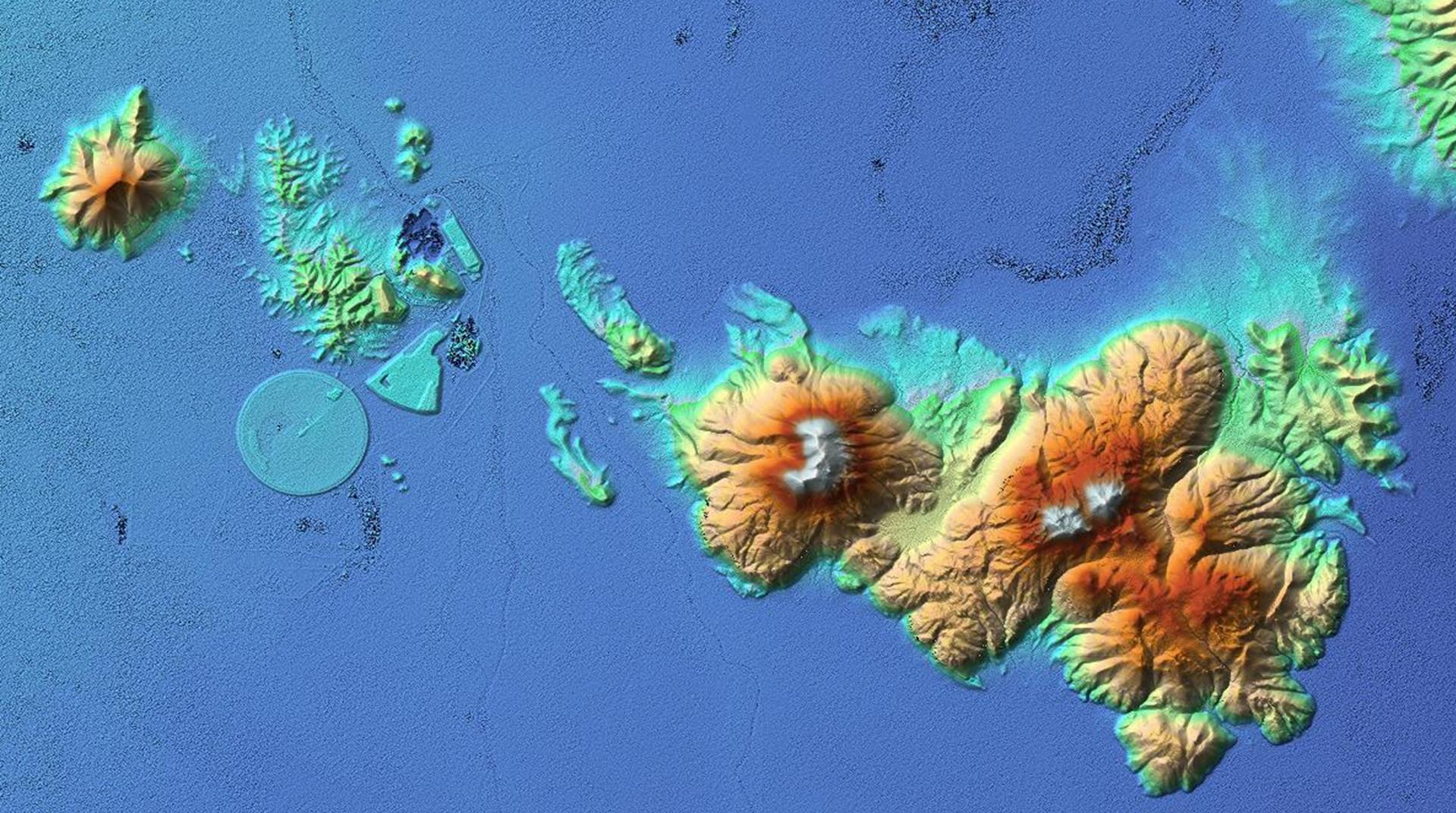 Digitales Höhenmodell von TanDEM-X - Goldmine Kori Kollo im Westen von Bolivien nahe der Stadt Oruro