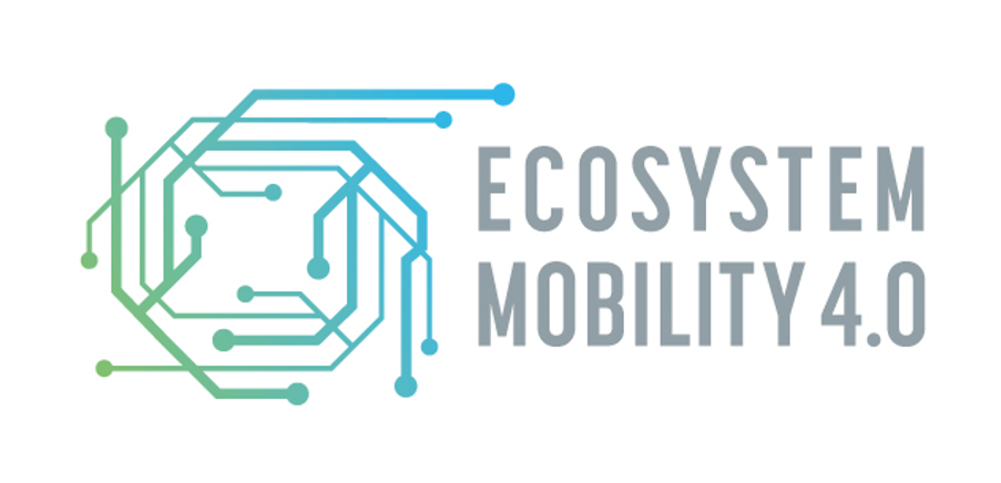 Logo der Initiative Ecosystem Mobility 4.0 als Wort-Bild-Marke
