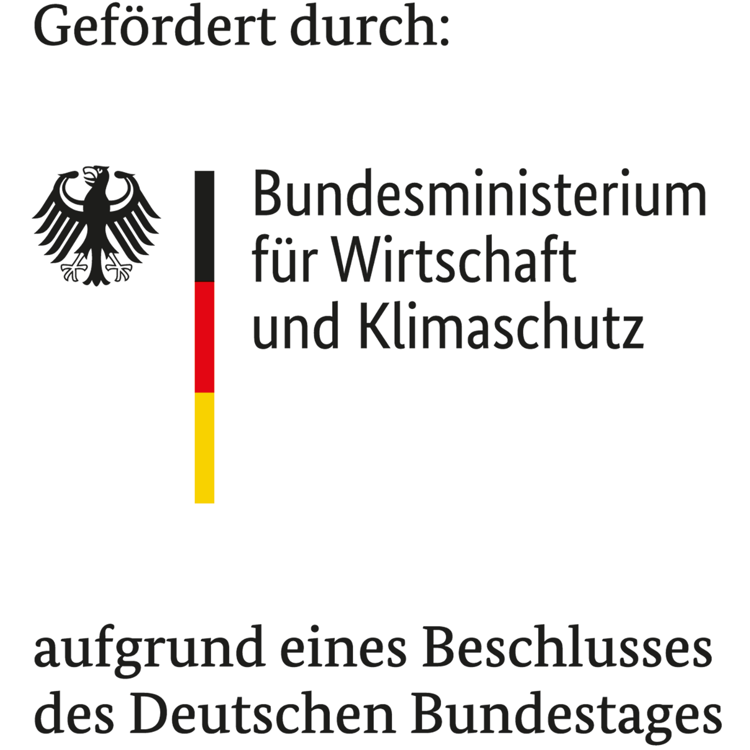 Förderlogo des Bundesministeriums für Wirtschaft und Klimaschutz