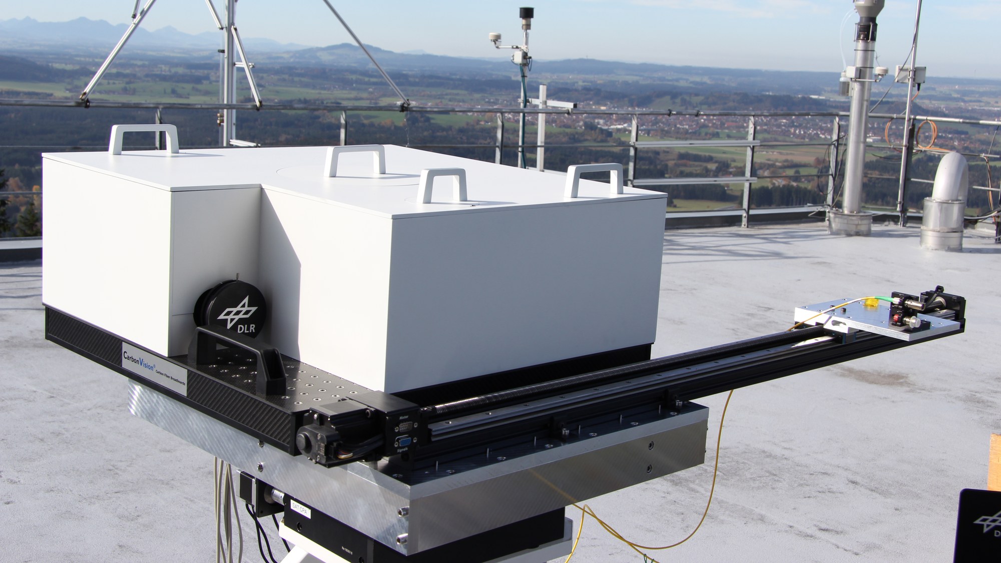 2018 - Das optische "Satellitenterminal" beim Hohenpeißenberg - Weltrekord