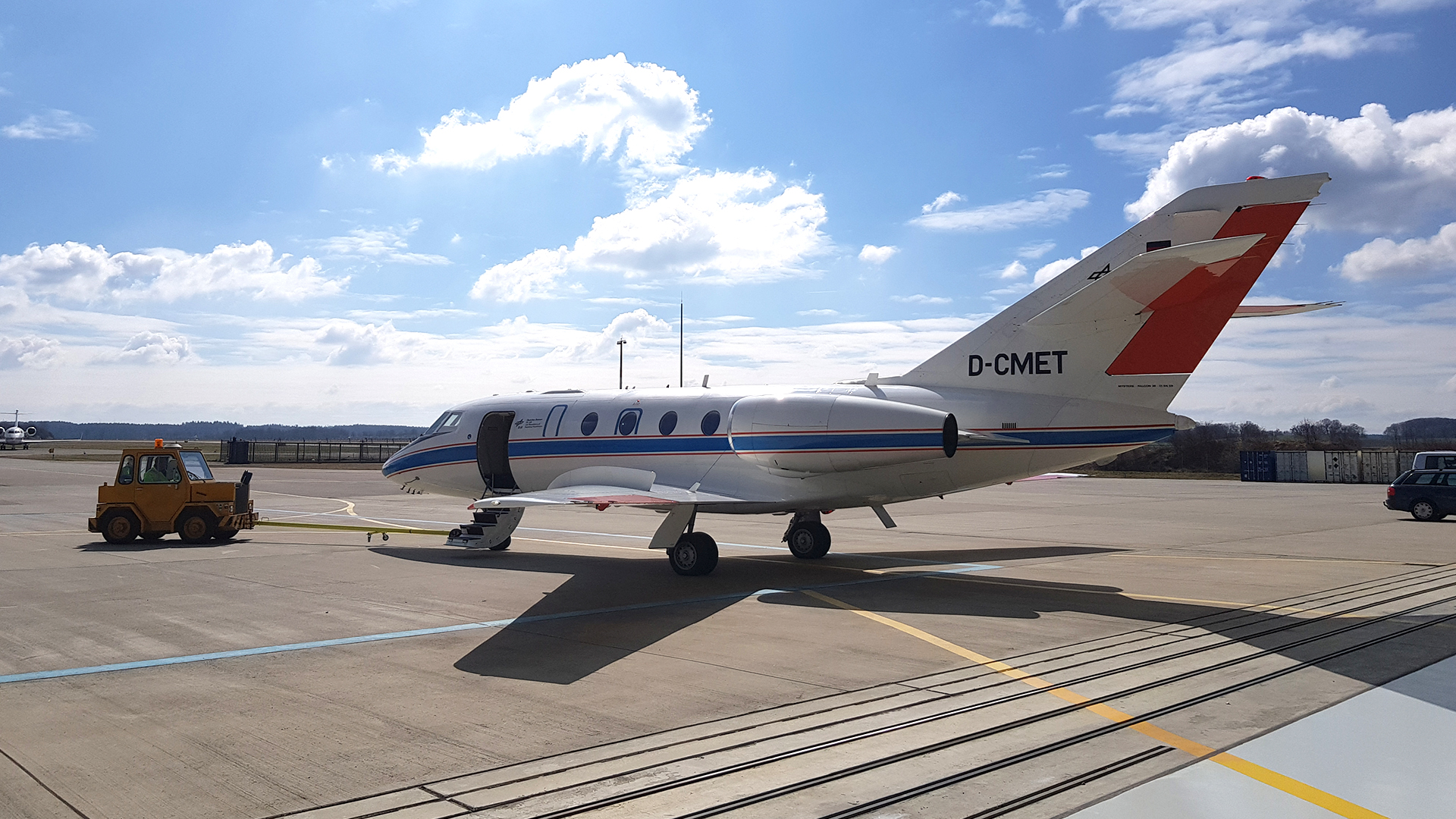 LDACS - Forschungsflugzeug Falcon im Einsatz für FALCO