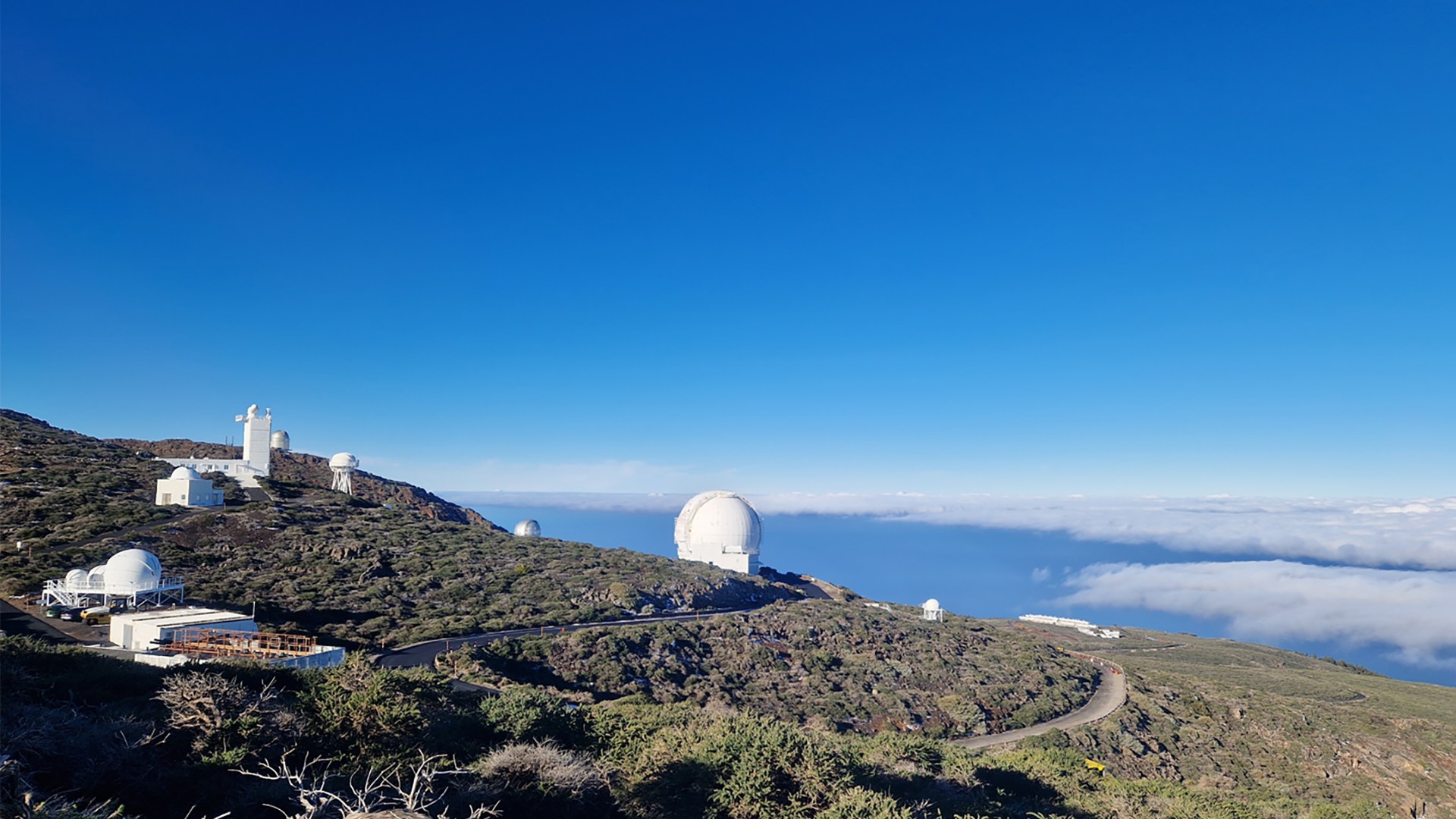 OSIRIS CubeISL - Messkampagne auf Teneriffa - Blick zur Groundstation