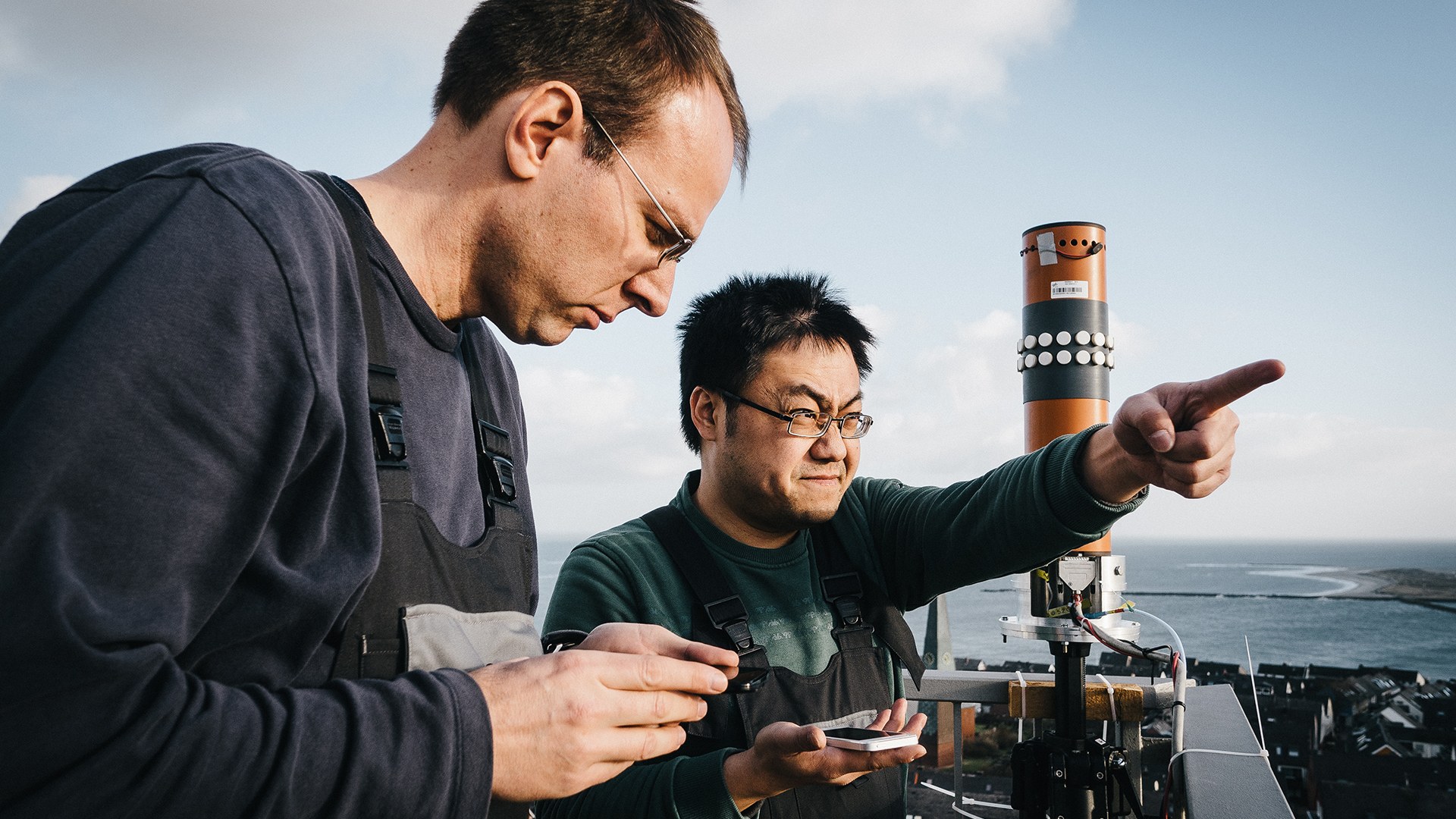 Antennenausrichtung auf Helgoland