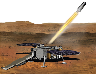 Darstellung des Mars Ascent Vehicles