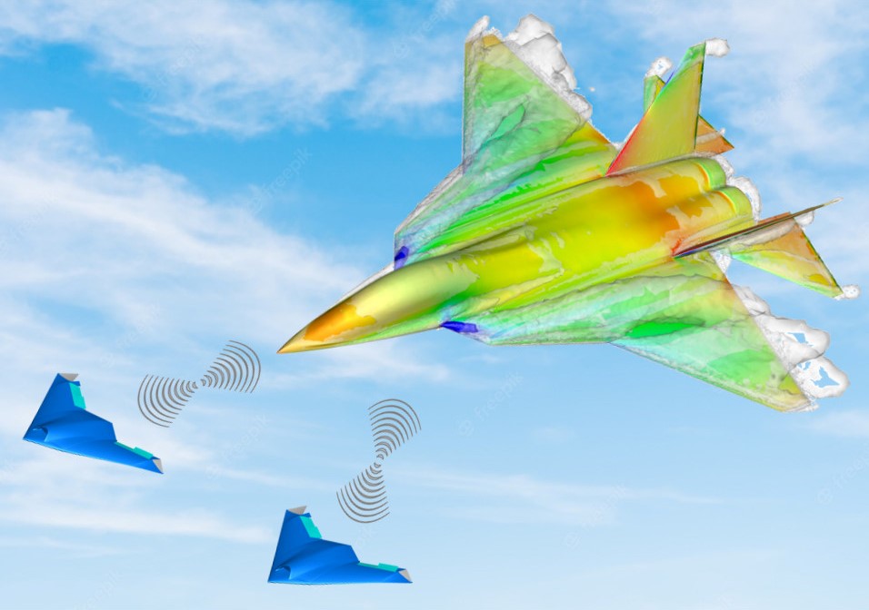 Rendering des Future Fighter Demonstrators.