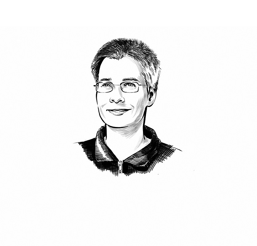 Illustration von Jessika Wichner, Leiterin des DLR-Archivs