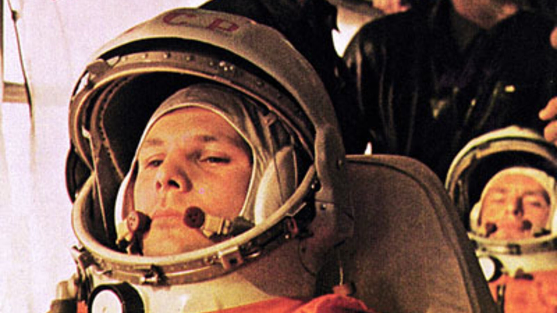 Juri Gagarin kurz vor dem Start